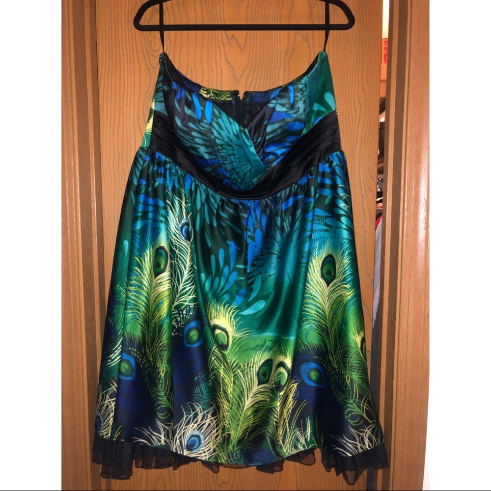 Strapless cocktail dress